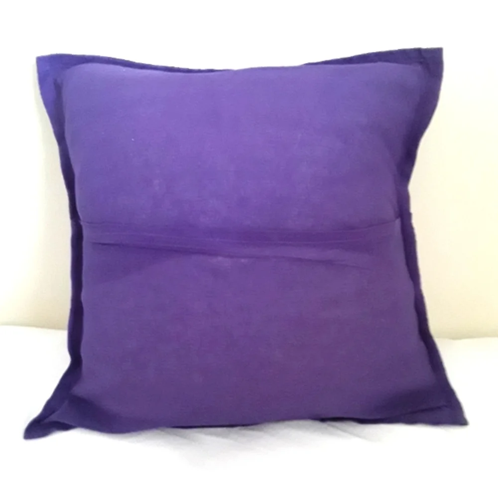 "SOLD"PURPLE ELEPHANT BOHO CUSHION COVER - Picture 7 of 7